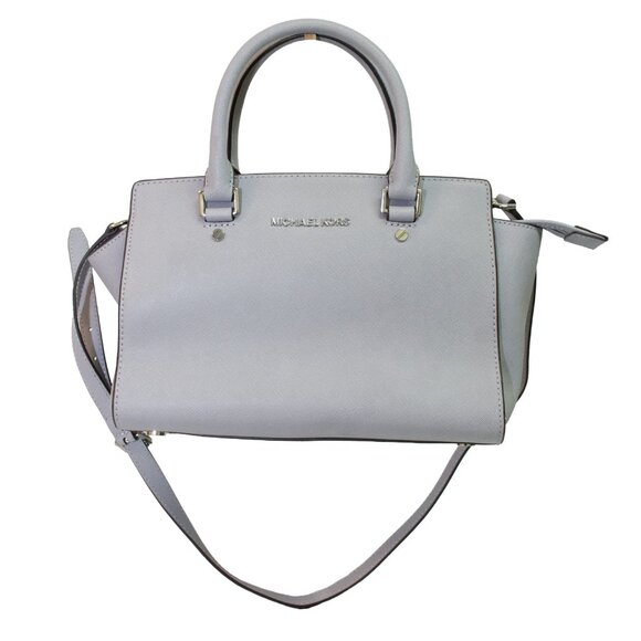 Michael Kors Gray Medium Saffiano Leather Tote - Picture 1 of 5